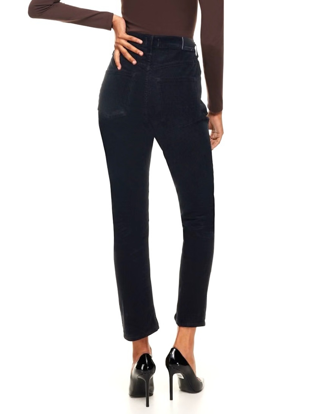 Citizens Of Humanity Jolene Corduroy Jeans in Washed Black Size 23 - Picture 8 of 11